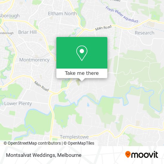 Montsalvat Weddings map