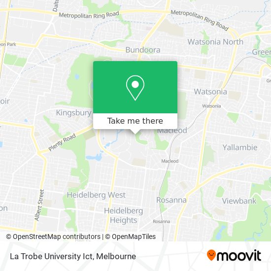 La Trobe University Ict map