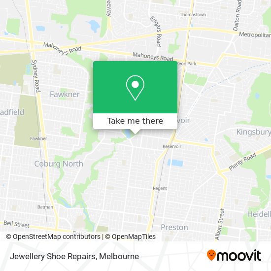 Jewellery Shoe Repairs map