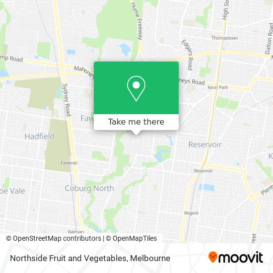 Mapa Northside Fruit and Vegetables