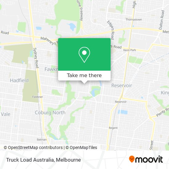 Truck Load Australia map