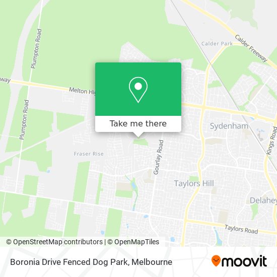 Boronia Drive Fenced Dog Park map