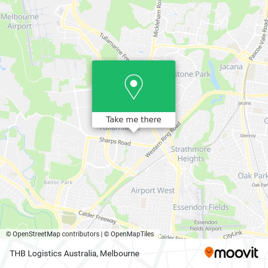 THB Logistics Australia map