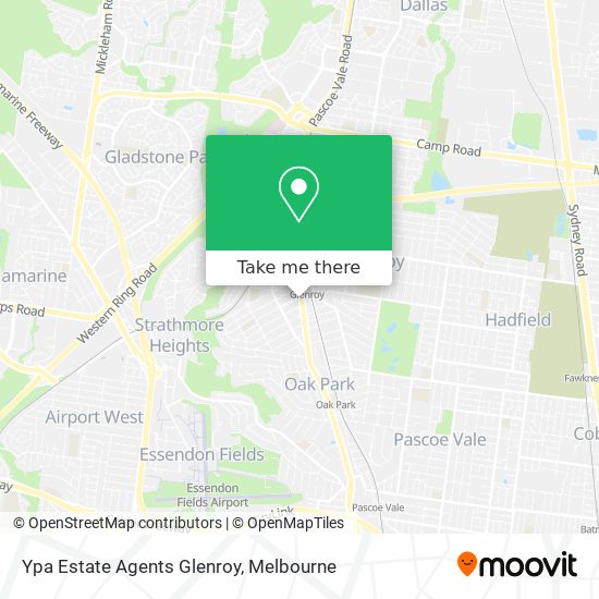 Mapa Ypa Estate Agents Glenroy