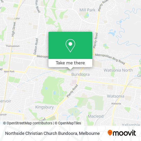 Northside Christian Church Bundoora map