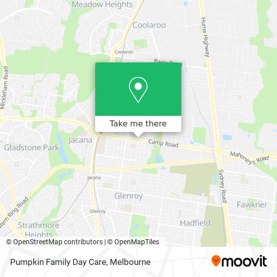 Pumpkin Family Day Care map
