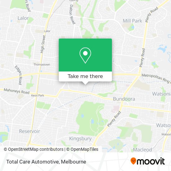 Total Care Automotive map