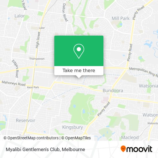 Myalibi Gentlemen's Club map