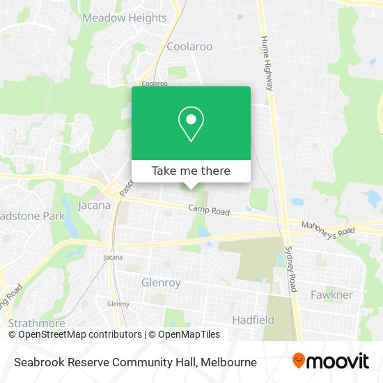 Seabrook Reserve Community Hall map