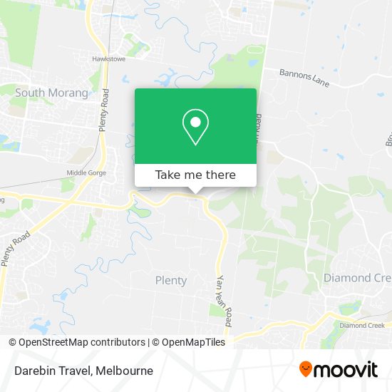 Darebin Travel map