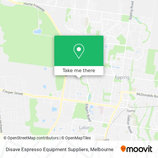 Disave Espresso Equipment Suppliers map