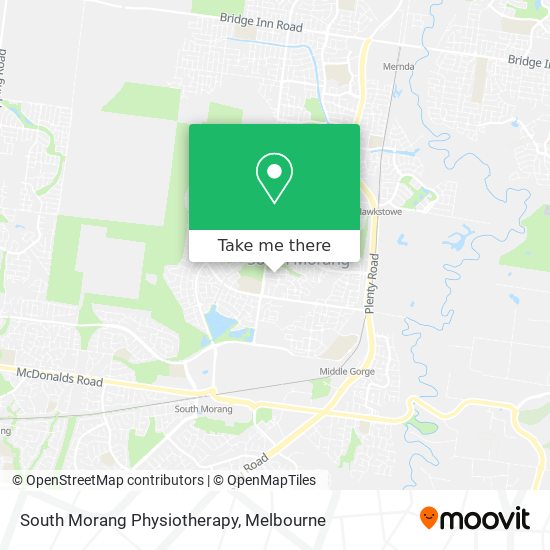 South Morang Physiotherapy map