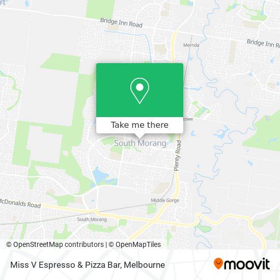 Mapa Miss V Espresso & Pizza Bar