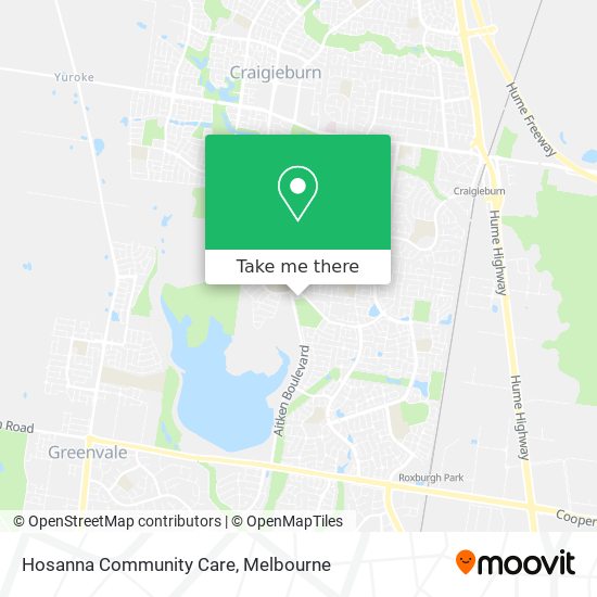 Hosanna Community Care map