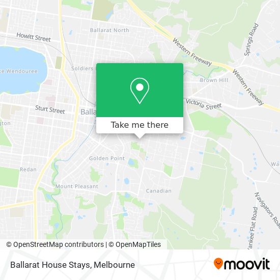 Ballarat House Stays map