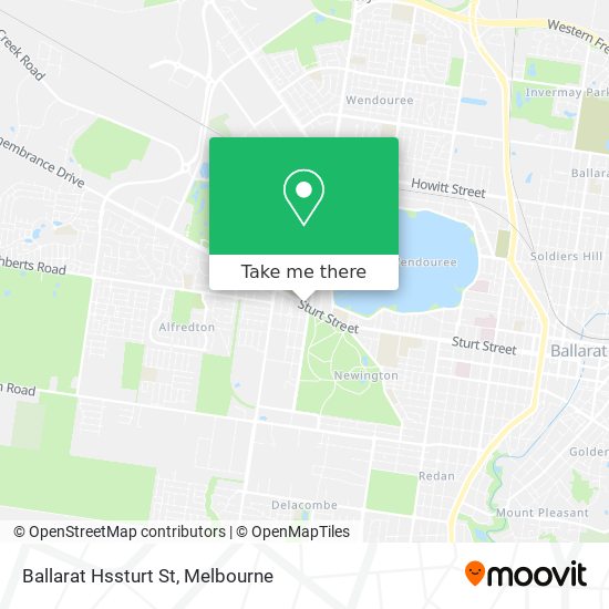 Ballarat Hssturt St map
