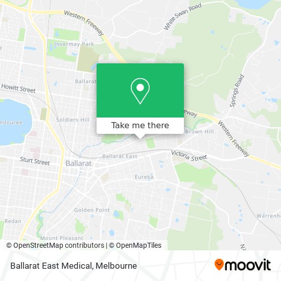 Ballarat East Medical map