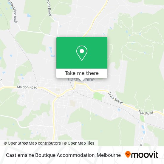 Castlemaine Boutique Accommodation map