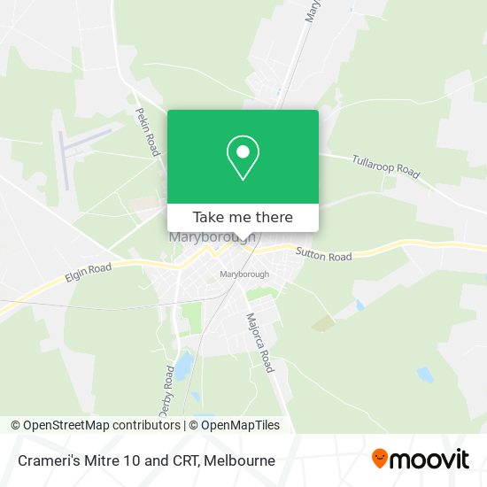 Crameri's Mitre 10 and CRT map