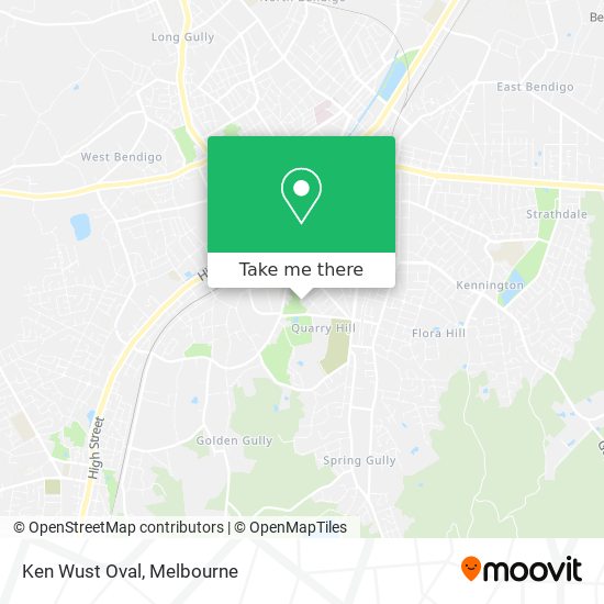 Ken Wust Oval map