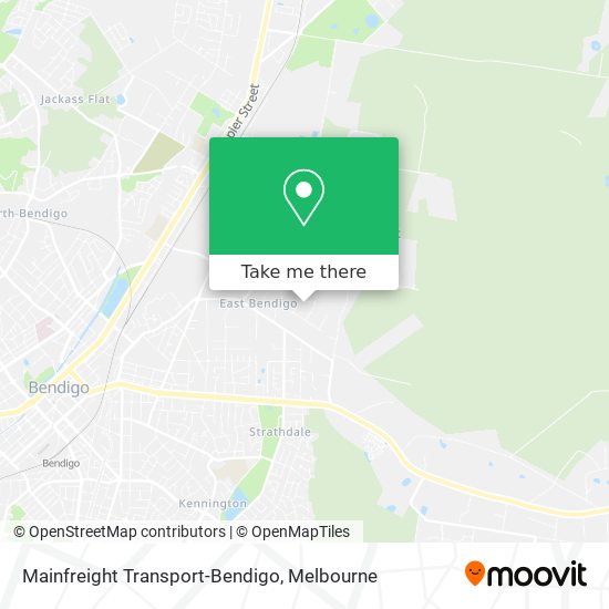 Mainfreight Transport-Bendigo map