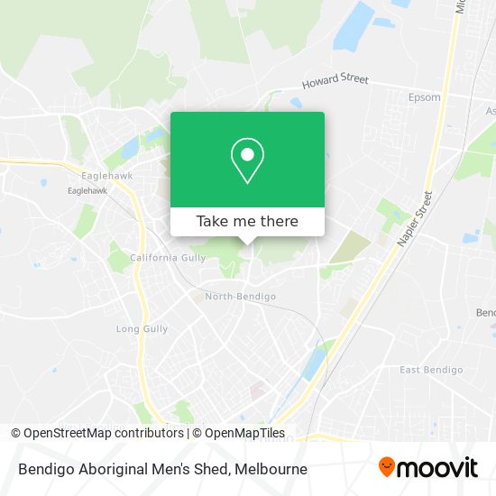 Bendigo Aboriginal Men's Shed map