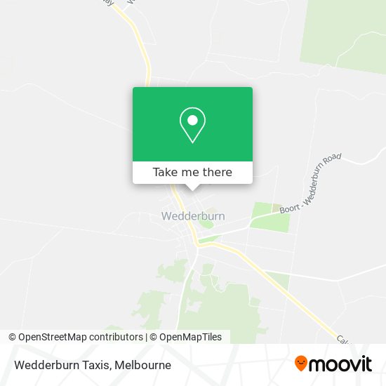 Wedderburn Taxis map