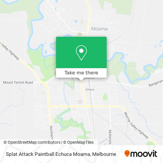 Mapa Splat Attack Paintball Echuca Moama