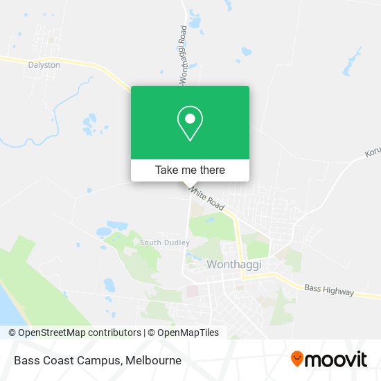 Bass Coast Campus map