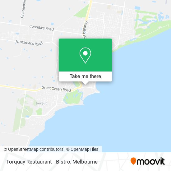 Torquay Restaurant - Bistro map