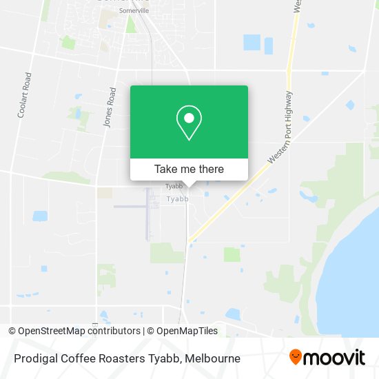 Prodigal Coffee Roasters Tyabb map