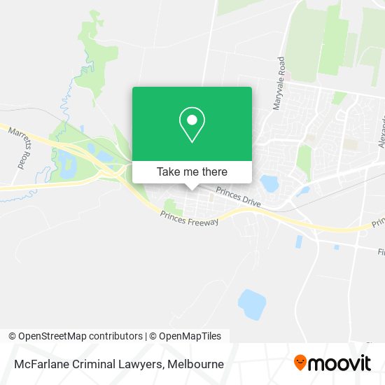 McFarlane Criminal Lawyers map