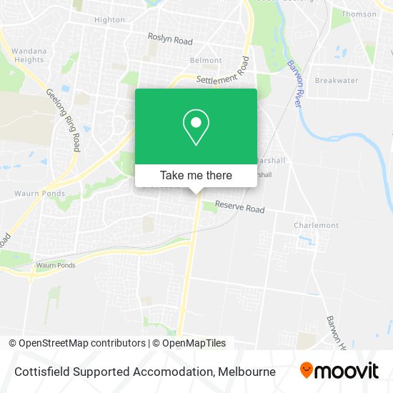 Cottisfield Supported Accomodation map