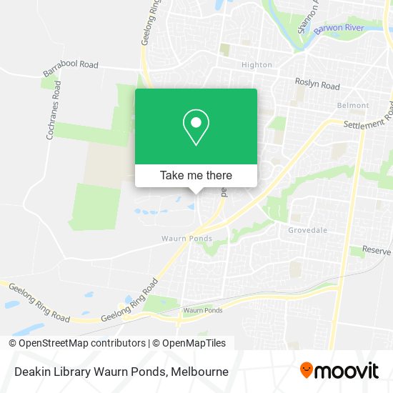 Deakin Library Waurn Ponds map