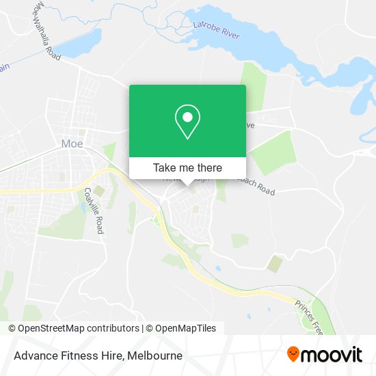 Advance Fitness Hire map