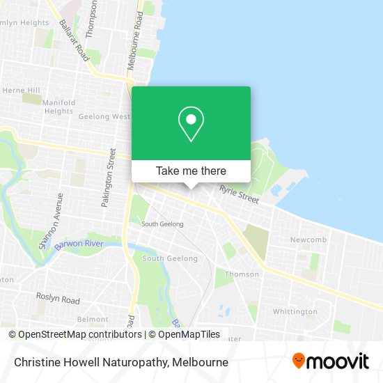 Christine Howell Naturopathy map