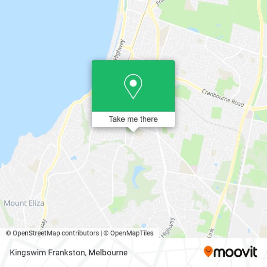 Mapa Kingswim Frankston