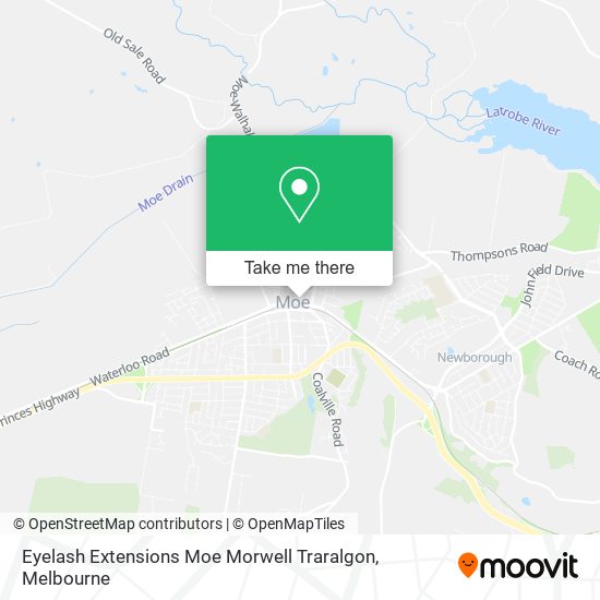 Eyelash Extensions Moe Morwell Traralgon map