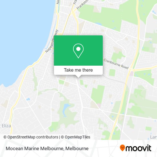 Mapa Mocean Marine Melbourne