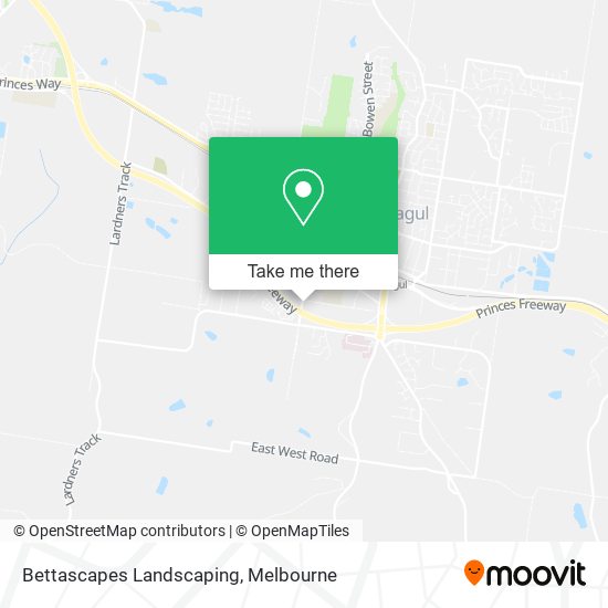 Bettascapes Landscaping map
