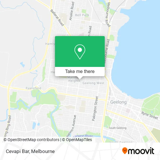 Cevapi Bar map