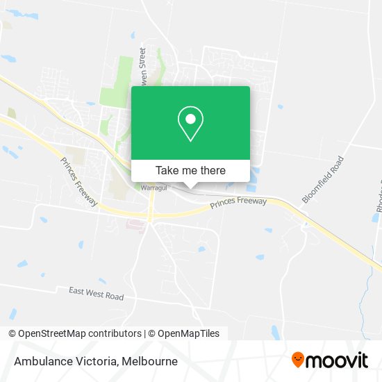 Ambulance Victoria map