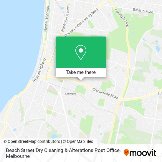 Beach Street Dry Cleaning & Alterations Post Office map