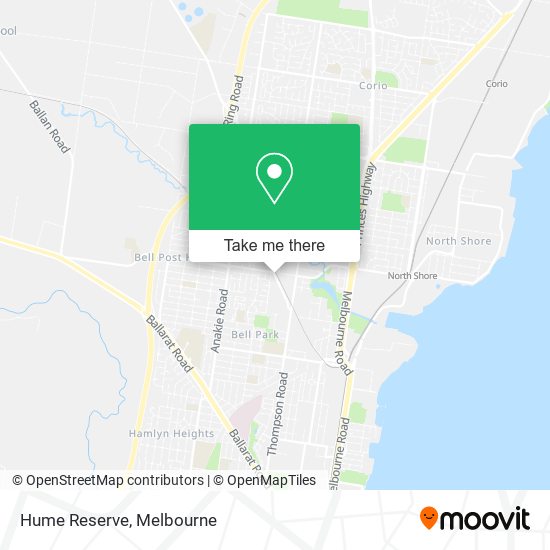 Mapa Hume Reserve