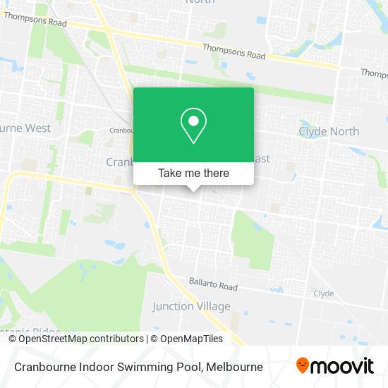 Cranbourne Indoor Swimming Pool map