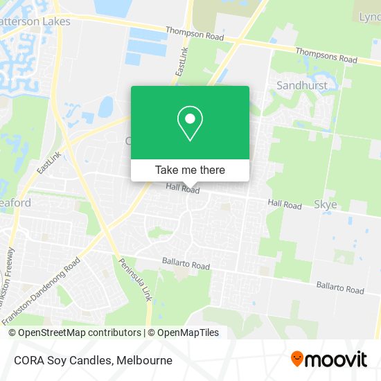 CORA Soy Candles map