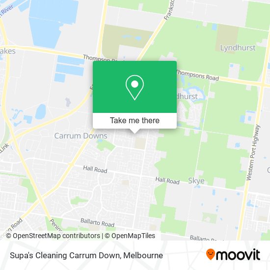 Supa's Cleaning Carrum Down map