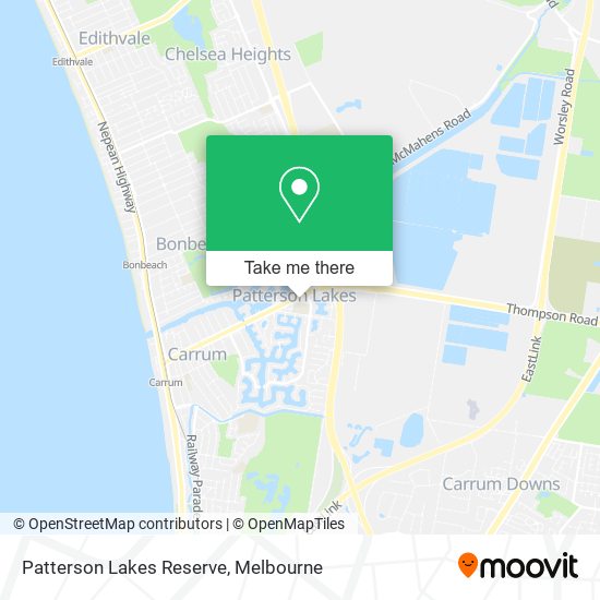 Mapa Patterson Lakes Reserve