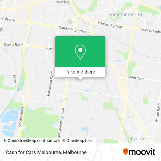 Mapa Cash for Cars Melbourne