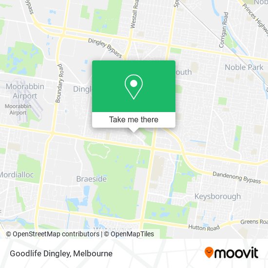 Mapa Goodlife Dingley